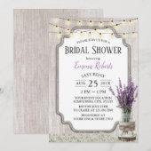  Lavender Floral Jar Elegant Vrijgezellenfeest Kaart (Voorkant / Achterkant)