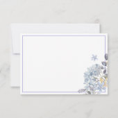  Lavender Floral Lijst - Gepersonaliseerd Notitiekaartje (Achterkant)