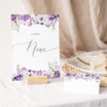 Lavender floral Nine Table Number Kaart<br><div class="desc">Lavender floral Nine Table Number. Overeenkomende objecten beschikbaar.</div>