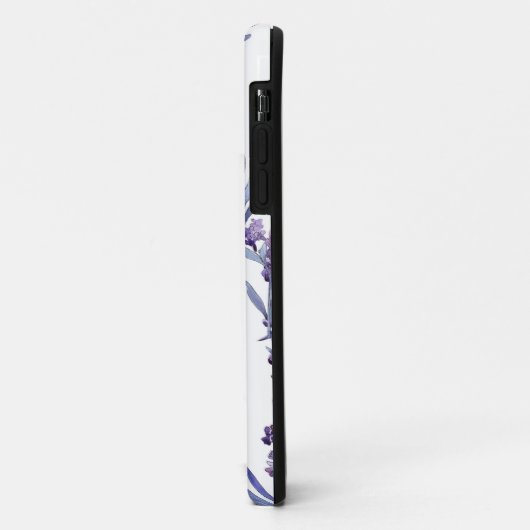 Lavender Floral on White Case-Mate iPhone Case (Achterkant/links)