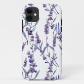 Lavender Floral on White Case-Mate iPhone Case (Achterkant)
