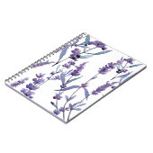 Lavender Floral on White Notitieboek (Linkerzijde)