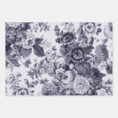 Lavender Floral Peonies Dahlias Asters Rozen Inpakpapier Vel (Voorkant)