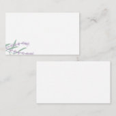 Lavender Floral Place Cards Plaatskaartje (Voorkant / Achterkant)