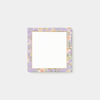 Lavender Floral Post-it® Notes