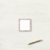 Lavender Floral Post-it® Notes (Op bureau)