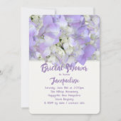 Lavender Floral Pre-Wedding Party Shower Kaart (Voorkant)