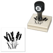 Lavender Floral Rustic  Craft Art Cute Rubberstempel (Gestempeld)