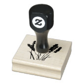 Lavender Floral Rustic  Craft Art Cute Rubberstempel (Stempel)