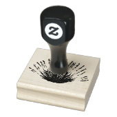 Lavender Floral Rustic Craft Art Cute Rubberstempel (Stempel)