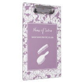 Lavender Floral Salon Merkidentiteit Klembord (Rechts)