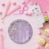 Lavender Floral Shabby Chic Paper Bord (Feest)
