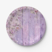 Lavender Floral Shabby Chic Paper Bord (Voorkant)