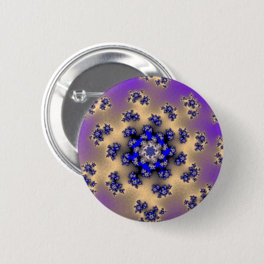 Lavender Floral Sprinkles Ronde Button 5,7 Cm (Voorkant /achterkant)