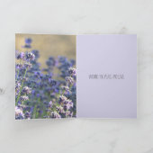 Lavender Floral Thinking of You Kaart (Binnen)
