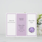 Lavender Floral Tri-voudig Business Brochure Foto (Staand voorkant)