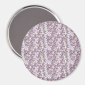 Lavender Floral Watercolor Magnet (Voorkant / Achterkant)