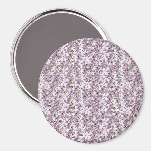 Lavender Floral Watercolor Magnet (Voorkant / Achterkant)