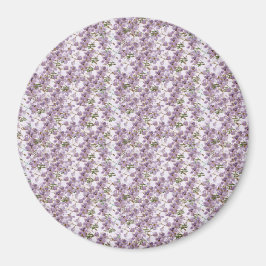 Lavender Floral Watercolor Magnet