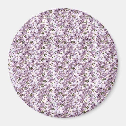 Lavender Floral Watercolor Magnet (Voorkant)