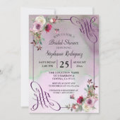 Lavender Floral Waterverf Vrijgezellenfeest Kaart (Voorkant)