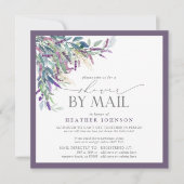 Lavender Floral Waterverf Vrijgezellenfeest Mail Kaart (Voorkant)
