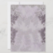 Lavender Floral Waterverf Wedding Invitation Kaart (Achterkant)