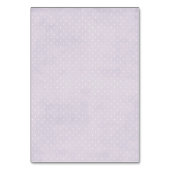 Lavender Floral Wreath Wedding Table Kaart Number (Achterkant)