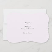  Lavender Floral zal je mijn Bridesmaid zijn Kaart (Achterkant)