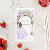 Lavender florals arch dress Quinceanera Servet (Insitu)