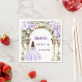 Lavender florals arch dress Sweet 16 Servet (Insitu)
