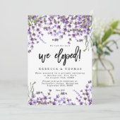 lavender florals boho modern we hebben uitnodiging (Staand voorkant)
