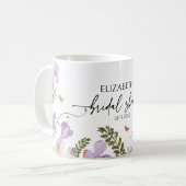 Lavender Florals Vrijgezellenfeest Party Gift Mok (Voorkant links)