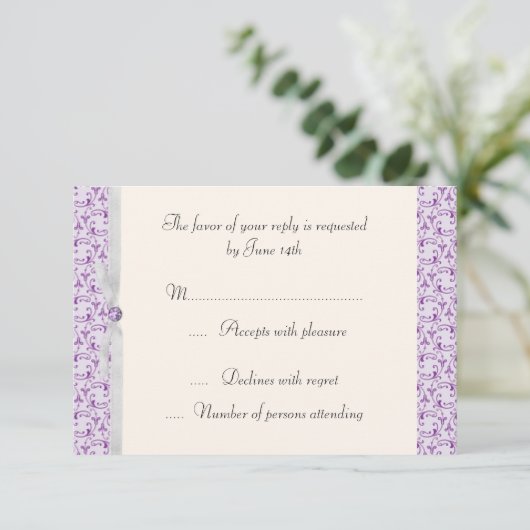 Lavender Florentine RSVP (Staand voorkant)