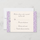 Lavender Florentine RSVP Kaartje (Voorkant)