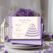 Lavender Florentine Sla de datum op Save The Date