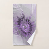 Lavender Flower Dream Modern Abstract Fractal Art Bad Handdoek (Handdoek)