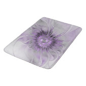 Lavender Flower Dream Modern Abstract Fractal Art Badmat (Gekanteld)