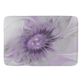 Lavender Flower Dream Modern Abstract Fractal Art Badmat (Voorkant)