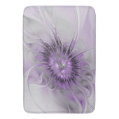 Lavender Flower Dream Modern Abstract Fractal Art Badmat (Voorkant Verticaal)