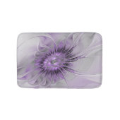 Lavender Flower Dream Modern Abstract Fractal Art Badmat (Voorkant)