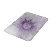 Lavender Flower Dream Modern Abstract Fractal Art Badmat (Gekanteld)
