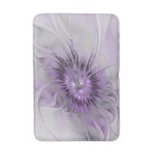 Lavender Flower Dream Modern Abstract Fractal Art Badmat (Voorkant Verticaal)