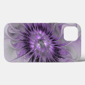 Lavender Flower Dream Modern Abstract Fractal Art Case-Mate iPhone Case (Achterkant (horizontaal))