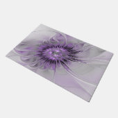 Lavender Flower Dream Modern Abstract Fractal Art Deurmat (Schuin)