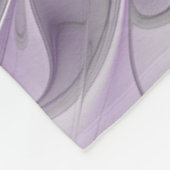 Lavender Flower Dream Modern Abstract Fractal Art Fleece Deken (Hoek)