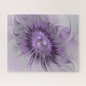 Lavender Flower Dream Modern Abstract Fractal Art Legpuzzel (Horizontaal)