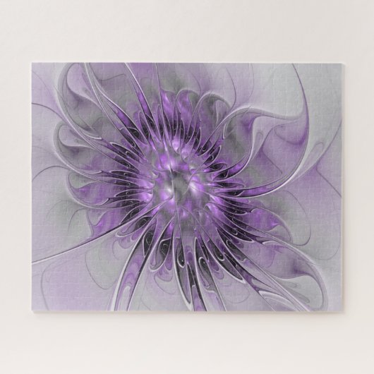 Lavender Flower Dream Modern Abstract Fractal Art Legpuzzel (Horizontaal)