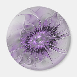 Lavender Flower Dream Modern Abstract Fractal Art Magneet