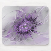 Lavender Flower Dream Modern Abstract Fractal Art Muismat (Voorkant)